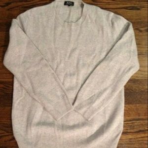 A.P.C RUE MADAME PARIS SWEATER SZ L